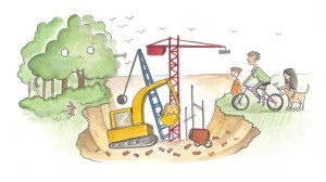 drawing bulldozer